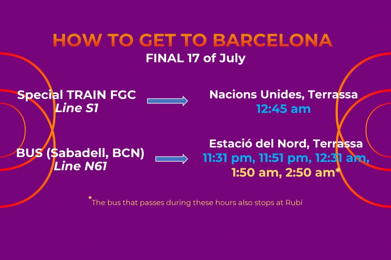 Reinforced transportation options for getting back to Barcelona